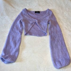 Lavender Fuzzy Sweater